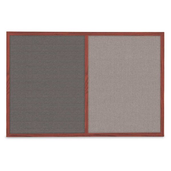 Slim Style Indoor Enclosed Corkboard, 36